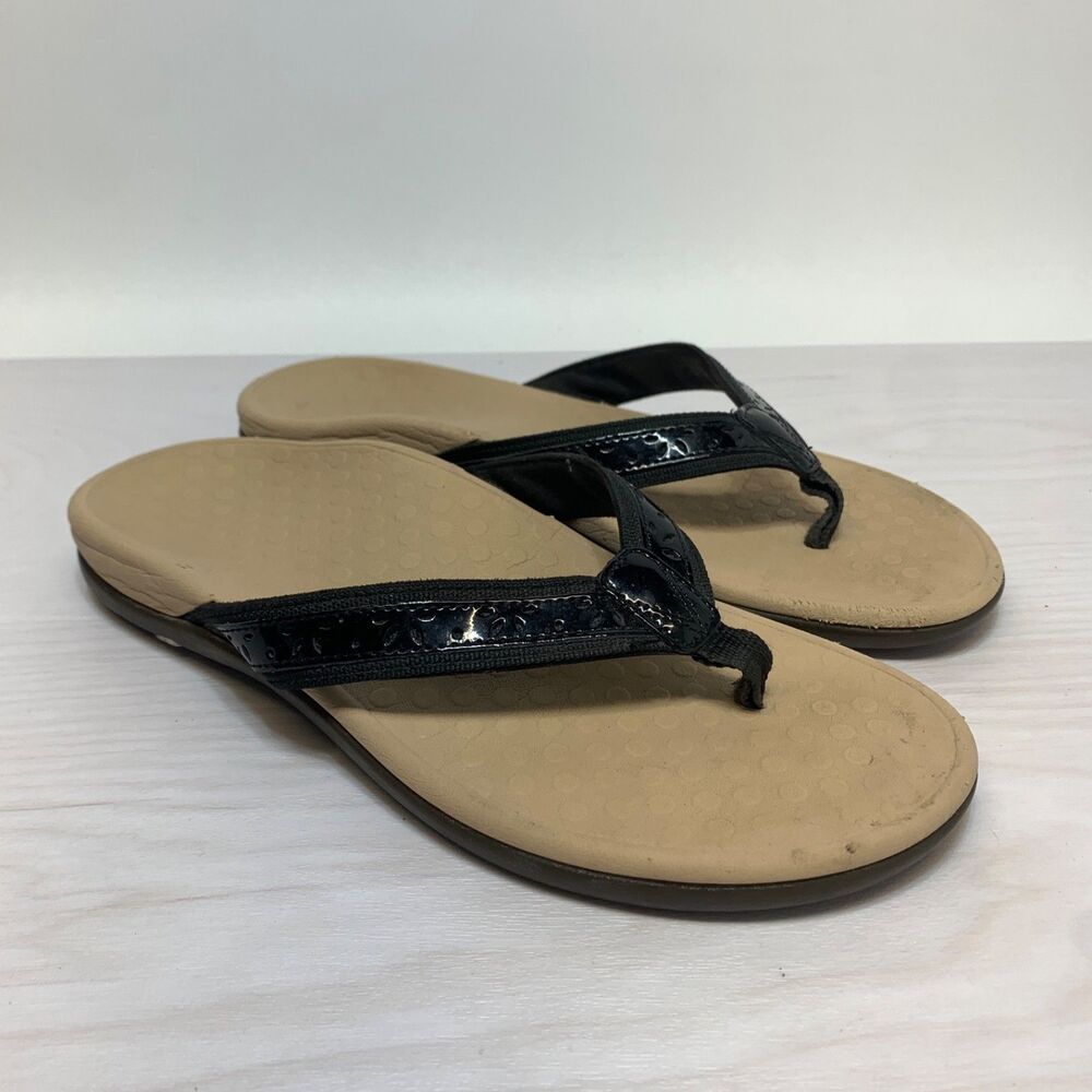 Vionic Women's Casandra Sandals Orthotic Flip Flop Toe-Post Comfort Size 9